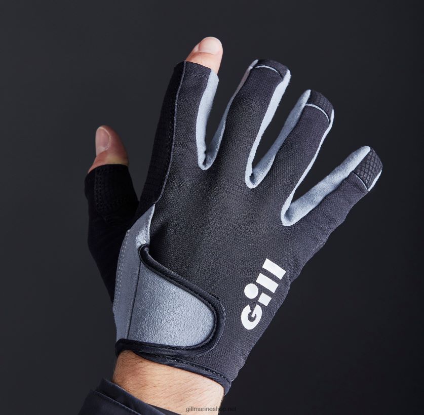 Gill Marine γάντια deckhand - μακρύ δάχτυλο μαύρος 480P62467