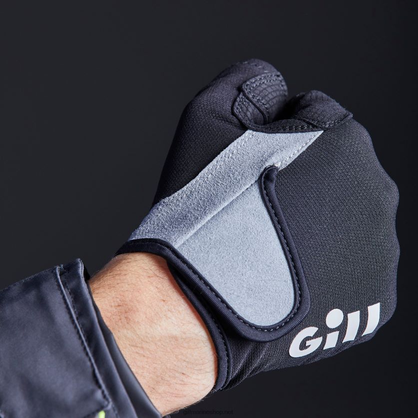 Gill Marine γάντια deckhand - μακρύ δάχτυλο μαύρος 480P62467