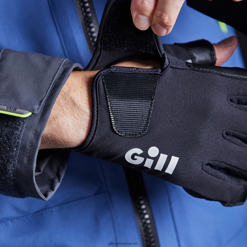 Gill Marine γάντια πρωταθλήματος - κοντό δάχτυλο μαύρος 480P62463