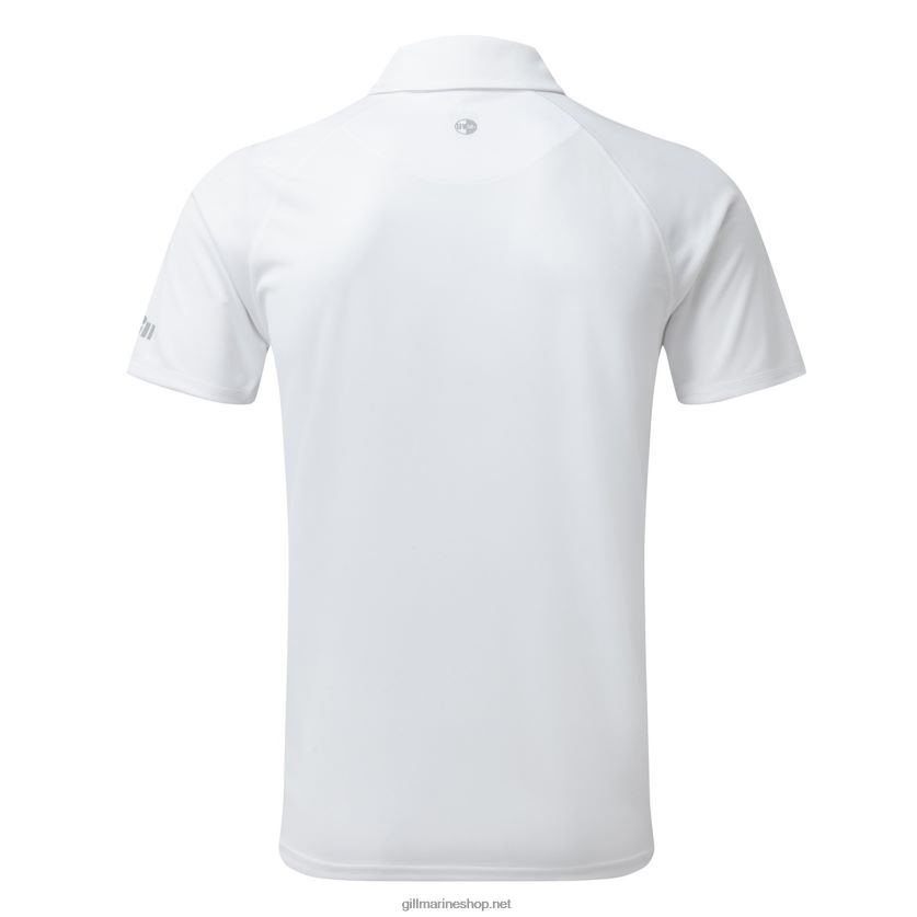Gill Marine ανδρικό uv tec polo άσπρο 480P62219