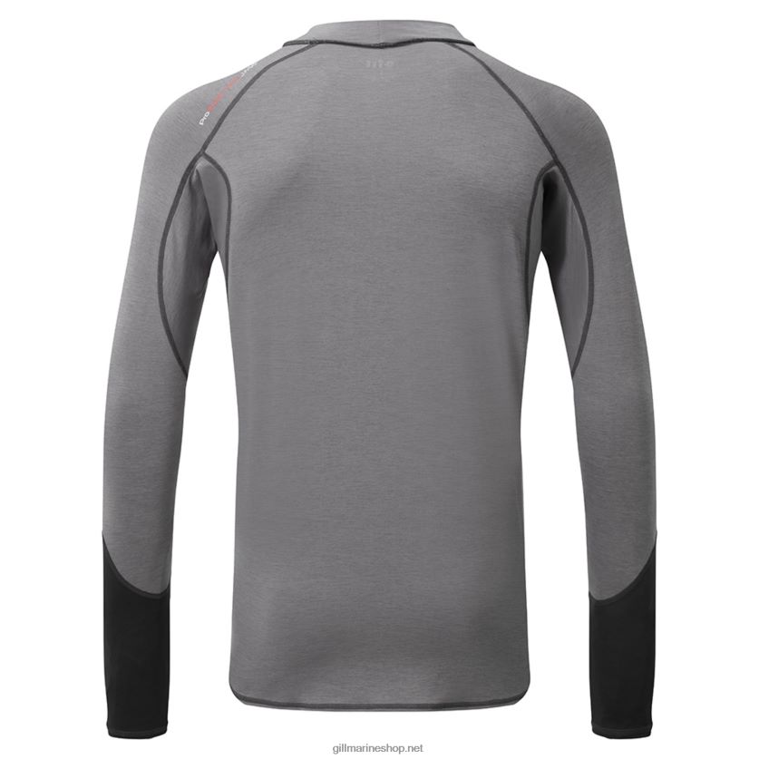 Gill Marine ανδρικό γιλέκο eco pro rash μακρυμάνικο γκρι μελανζέ 480P62473