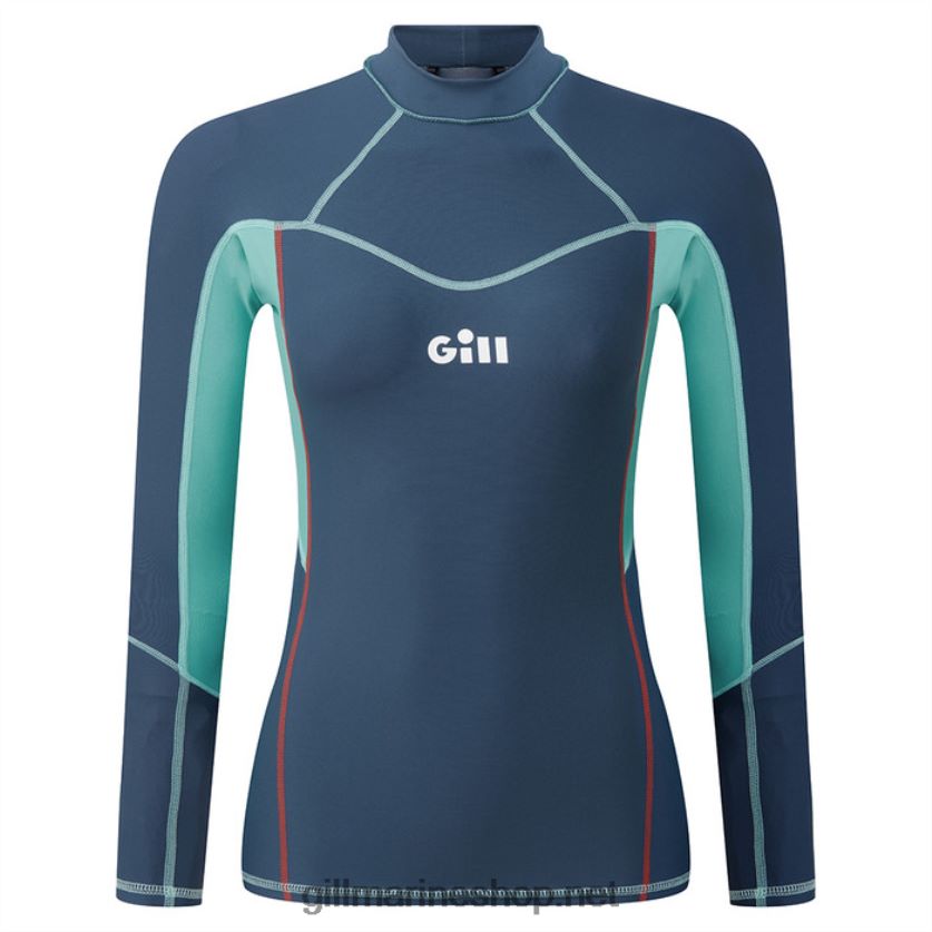 Gill Marine γυναικείο γιλέκο pro rash μακρυμάνικο ωκεανός 480P62505