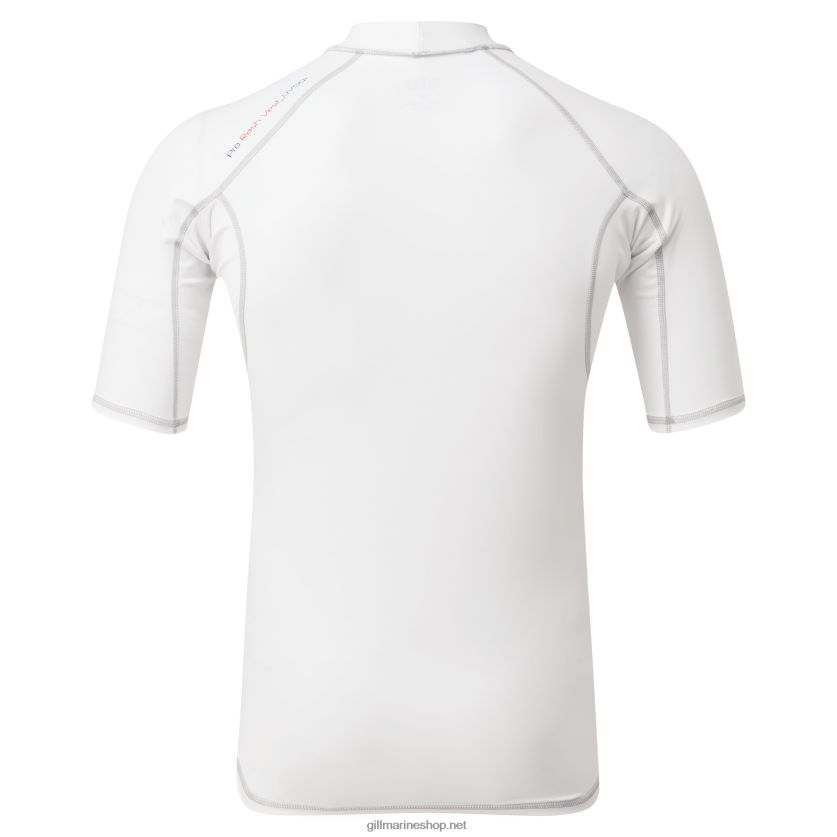 Gill Marine ανδρικό γιλέκο pro rash κοντομάνικο άσπρο 480P62588