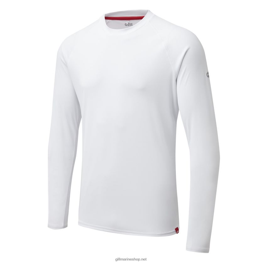Gill Marine ανδρικό μπλουζάκι uv tec - μακρυμάνικο άσπρο 480P62128