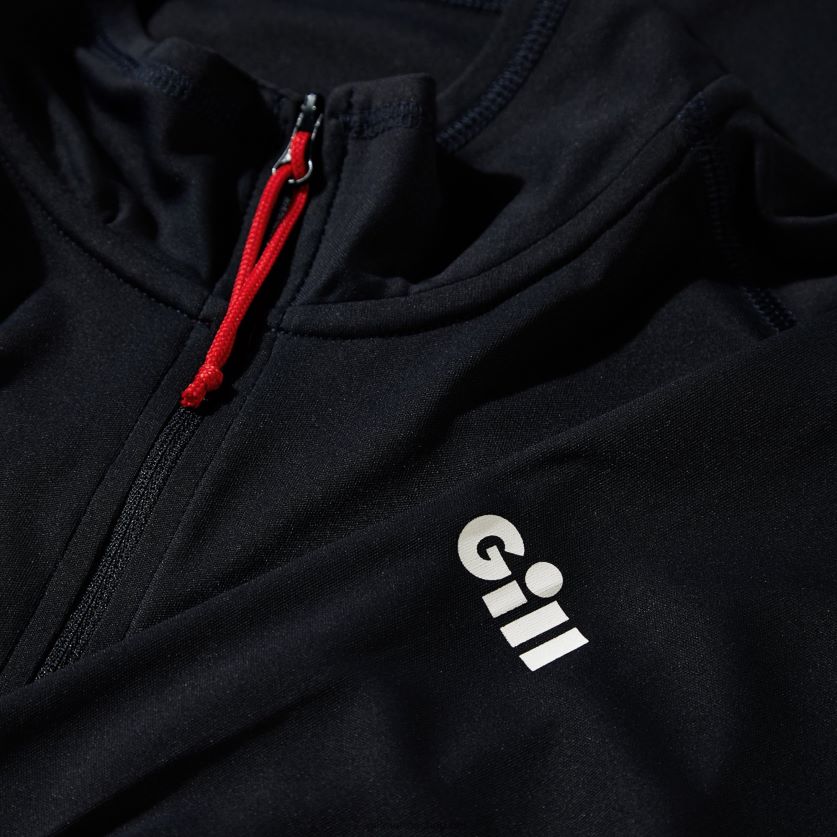 Gill Marine ανδρικό μπλουζάκι uv tec με φερμουάρ - μακρύ μανίκι ΠΟΛΕΜΙΚΟ ΝΑΥΤΙΚΟ 480P62217