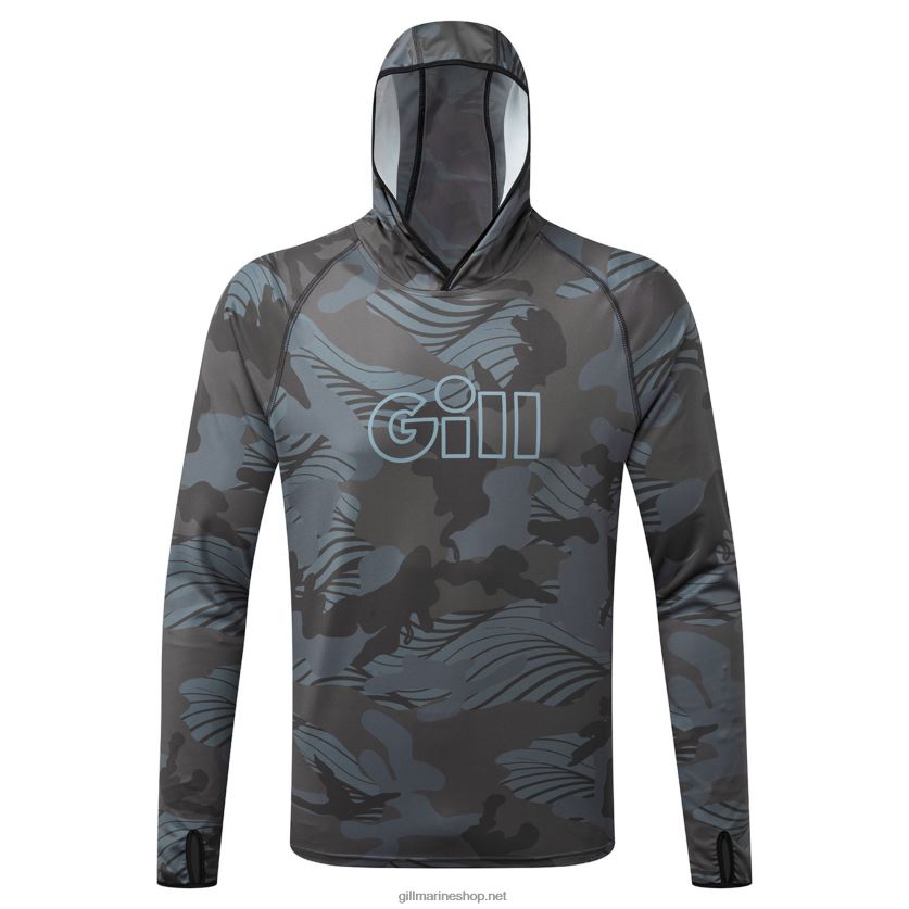 Gill Marine Xpel tec hoodie σε camo σκιά camo 480P62409