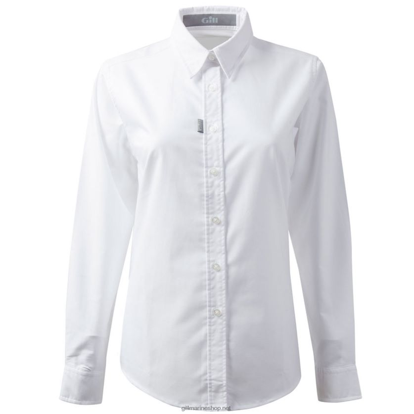 Gill Marine γυναικείο μακρυμάνικο πουκάμισο oxford άσπρο 480P62299