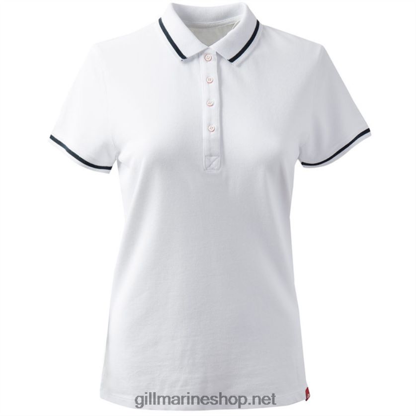 Gill Marine γυναικείο μπλουζάκι πόλο πληρώματος άσπρο 480P62248