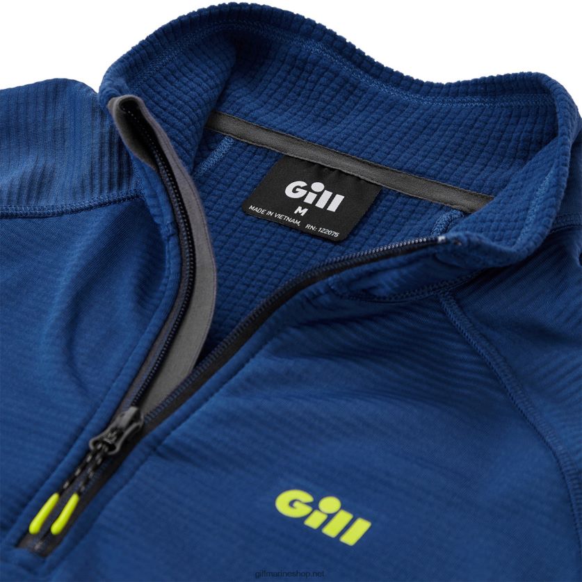 Gill Marine Θερμική λαιμόκοψη με φερμουάρ μπλε του Ατλαντικού 480P62322