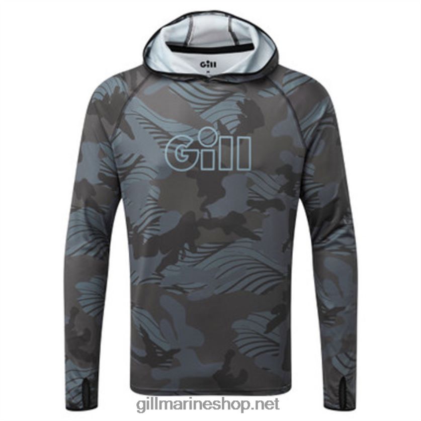 Gill Marine Xpel tec hoodie σε camo σκιά camo 480P6250