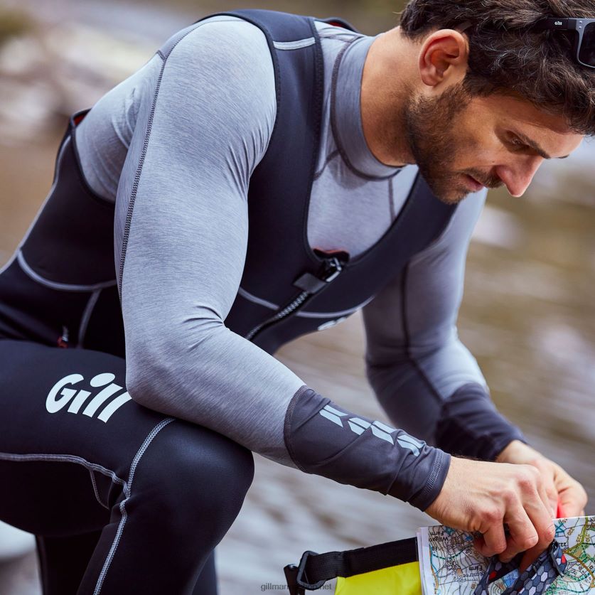 Gill Marine ανδρική δυναμική μακριά John μαύρος 480P62520