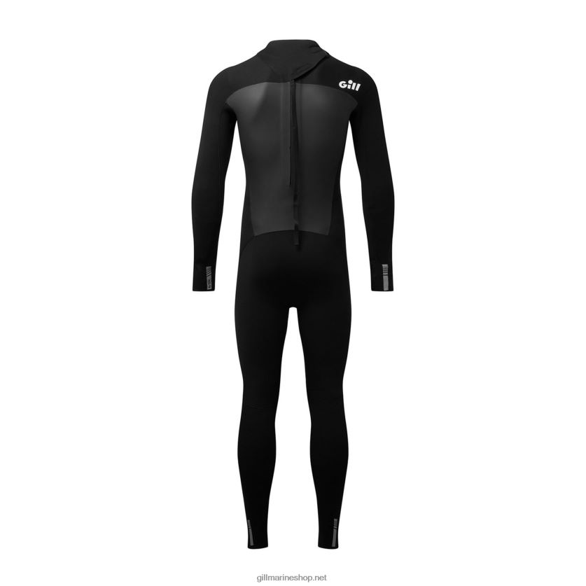 Gill Marine junior pursuit wetsuit 4/3mm πίσω φερμουάρ μαύρος 480P62343