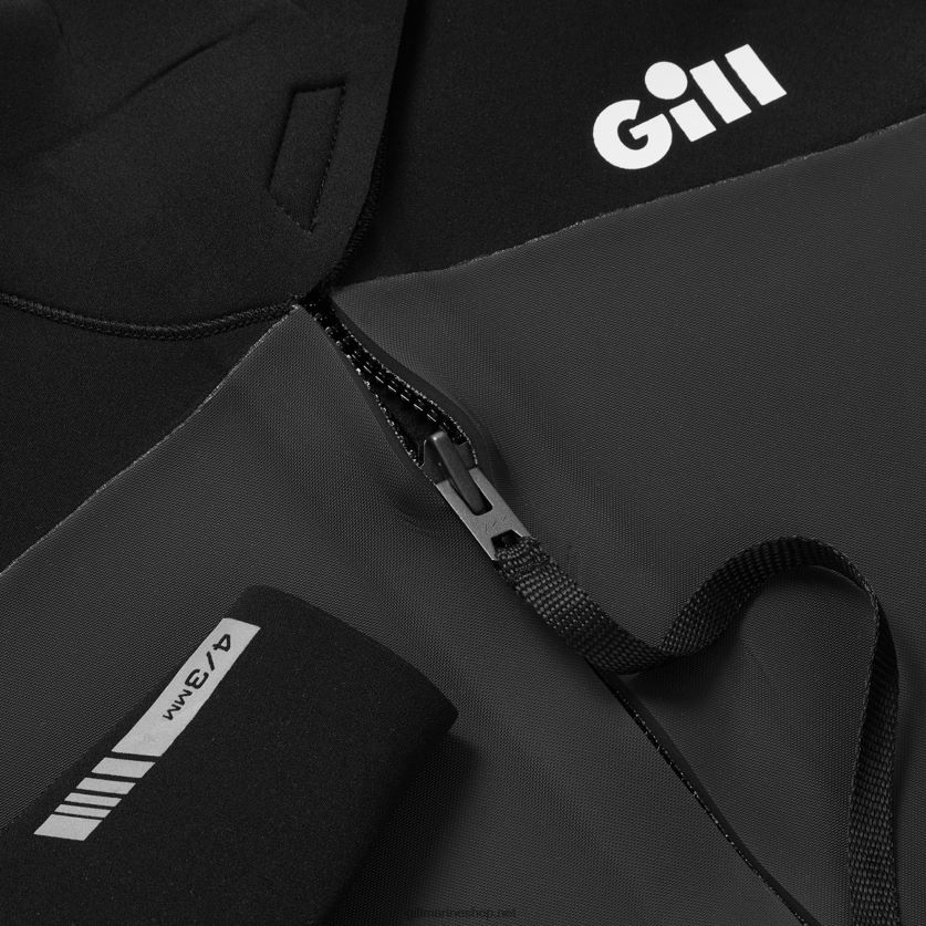 Gill Marine γυναικεία φόρμα pursuit φερμουάρ πίσω 4/3mm μαύρος 480P62341