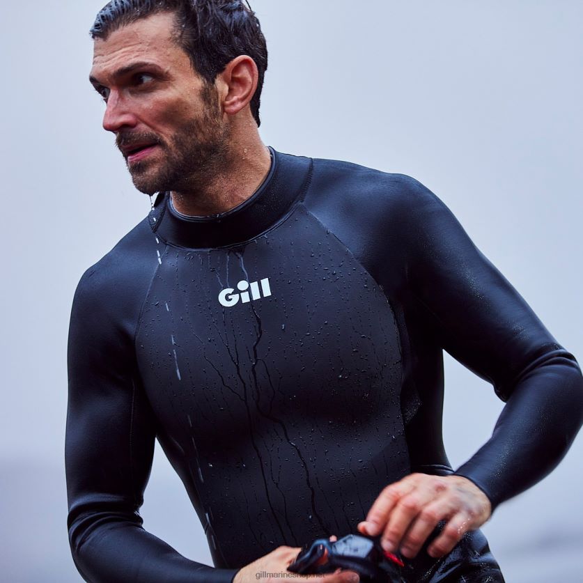 Gill Marine ανδρική φόρμα pursuit φερμουάρ πίσω 4/3mm μαύρος 480P6281