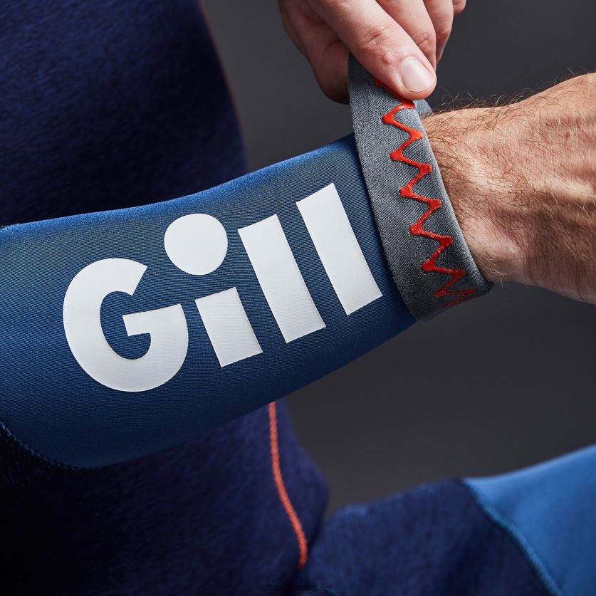 Gill Marine κορυφή πυροστοιχείου αγώνα σκούρο τζιν & πορτοκαλί 480P62578