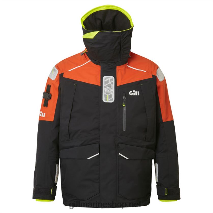 Gill Marine os1 μπουφάν ωκεανού γραφίτης/πορτοκαλί 480P62125