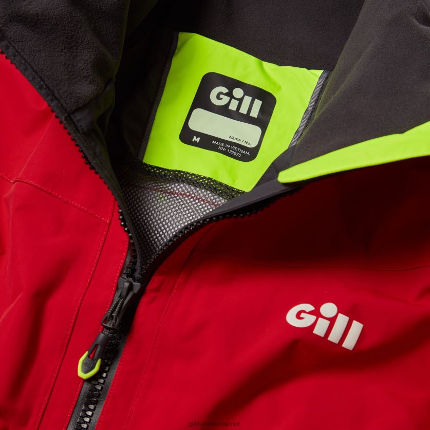 Gill Marine ανδρικό os3 μπουφάν θαλάσσης το κόκκινο 480P62464