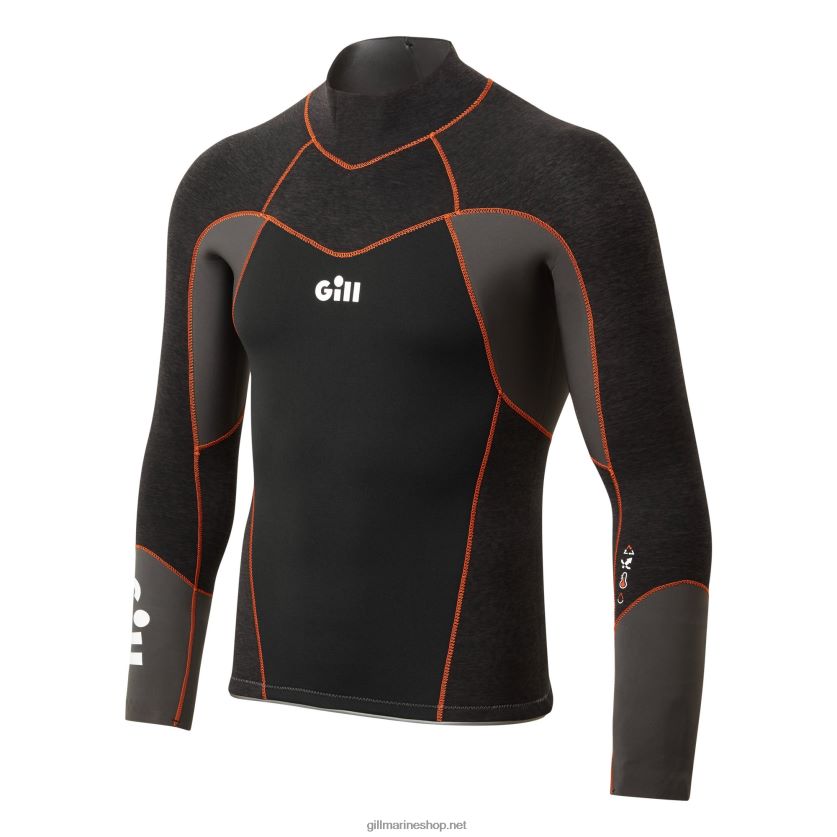 Gill Marine ανδρικό τοπ zentherm μαύρος 480P62538